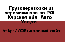 Грузоперевозки из черемисинова по РФ - Курская обл. Авто » Услуги   